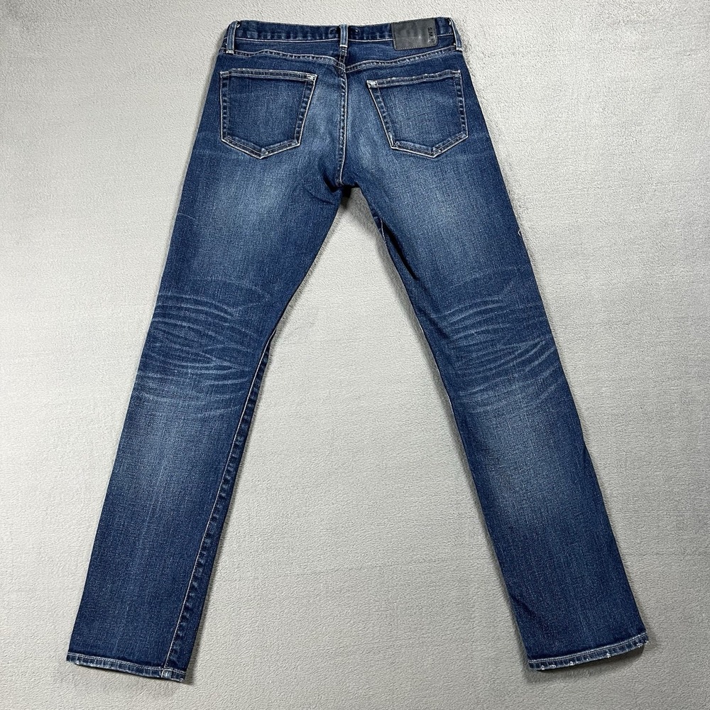 S.M.N Jeans Mens 30x32 Blue Hunter Standard Slim Selvedge USA Made SMN Denim - Picture 2 of 12